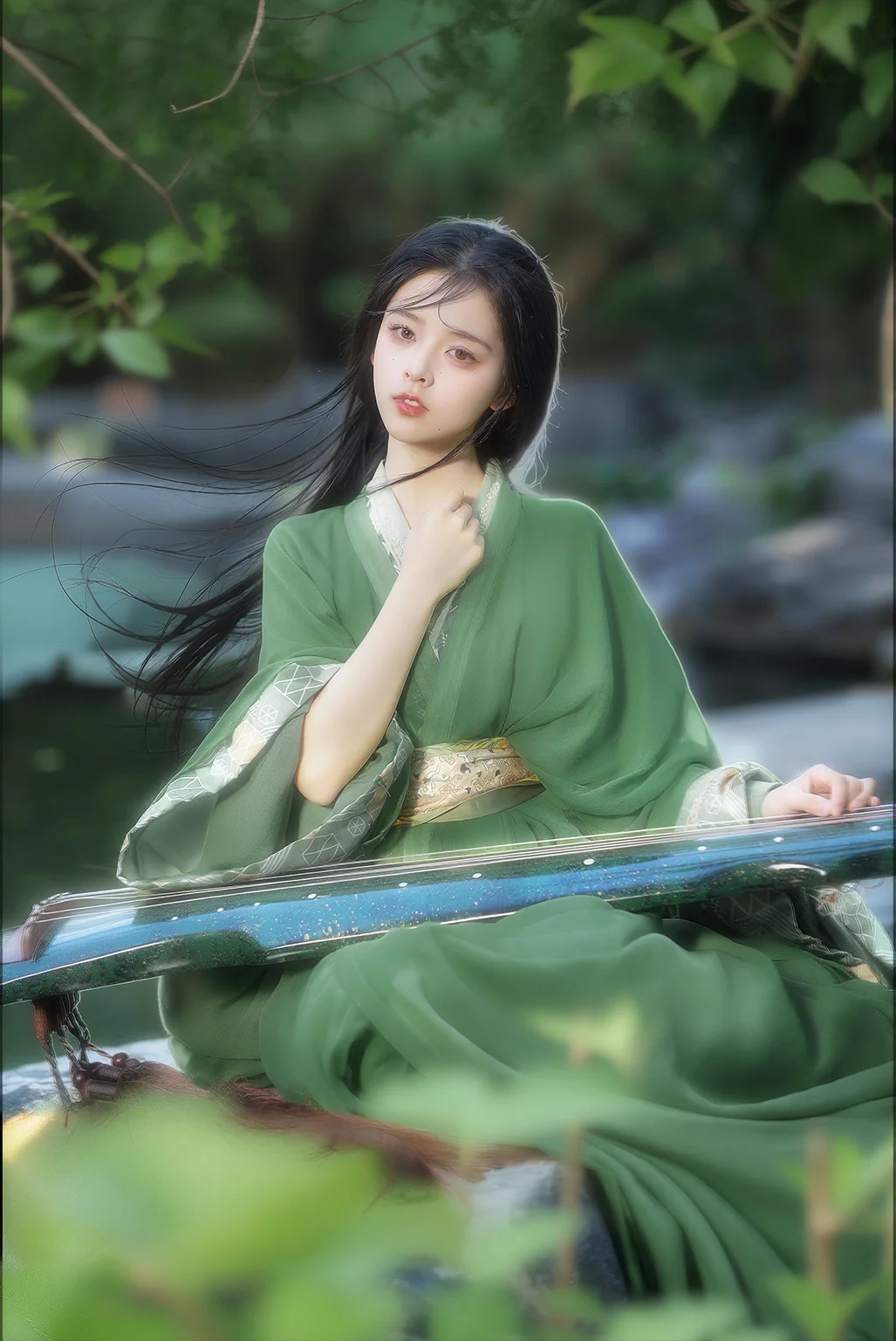 植物前景+轮廓光 修图后